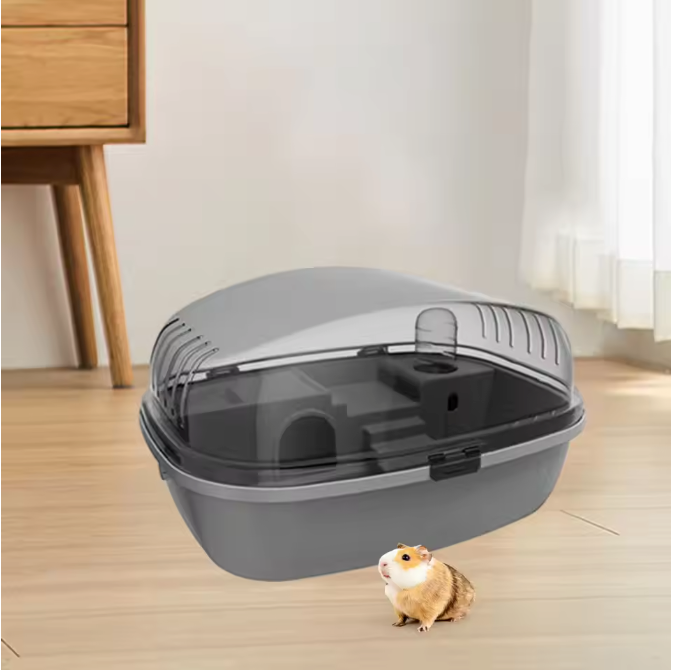 Grote Hamsterkooi met Transparant Deksel – Ademende Habitat voor Kleine Dieren