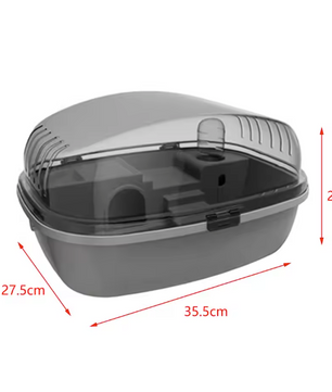 Grote Hamsterkooi met Transparant Deksel – Ademende Habitat voor Kleine Dieren