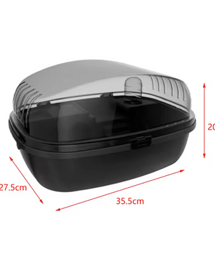 Grote Hamsterkooi met Transparant Deksel – Ademende Habitat voor Kleine Dieren