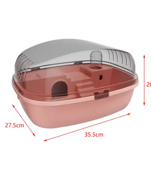 Grote Hamsterkooi met Transparant Deksel – Ademende Habitat voor Kleine Dieren