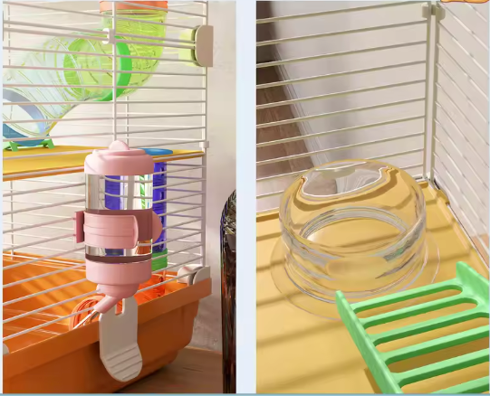 Hamsterkooi met 5 Verdiepingen, Tunnel en Oefenwiel – Knaagdierkooi met Accessoires