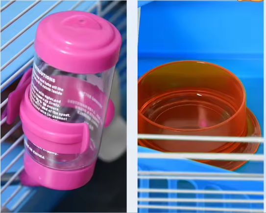 Hamsterkooi met Tunnel, Oefenwiel en Accessoires – Knaagdierkooi met Platforms