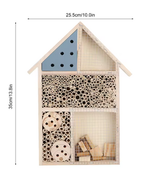 Houten Bijenhuis voor Tuin – Insectenhotel voor Bijen en Nuttige Insecten