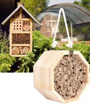Houten Insectenhotel voor Tuin – Bijenhuis en Nestkast voor Nuttige Insecten