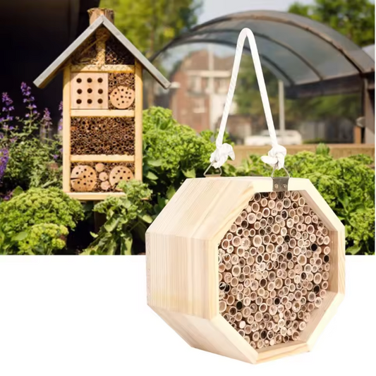Houten Insectenhotel voor Tuin – Bijenhuis en Nestkast voor Nuttige Insecten