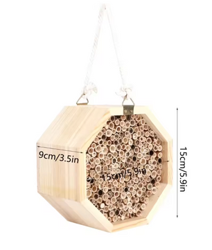 Houten Insectenhotel voor Tuin – Bijenhuis en Nestkast voor Nuttige Insecten