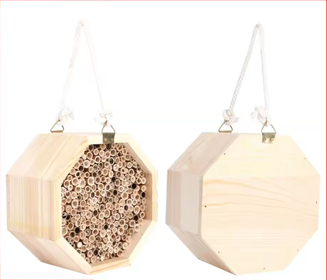 Houten Insectenhotel voor Tuin – Bijenhuis en Nestkast voor Nuttige Insecten