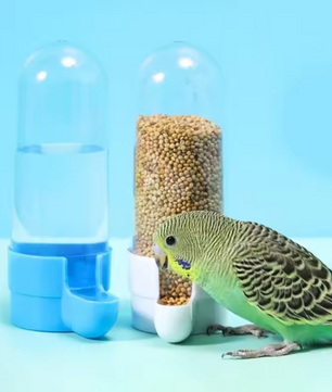 Automatische Vogel Drinkbak – Hangende Waterdispenser voor Vogelkooien, Kunststof Drink- en Voerhouder