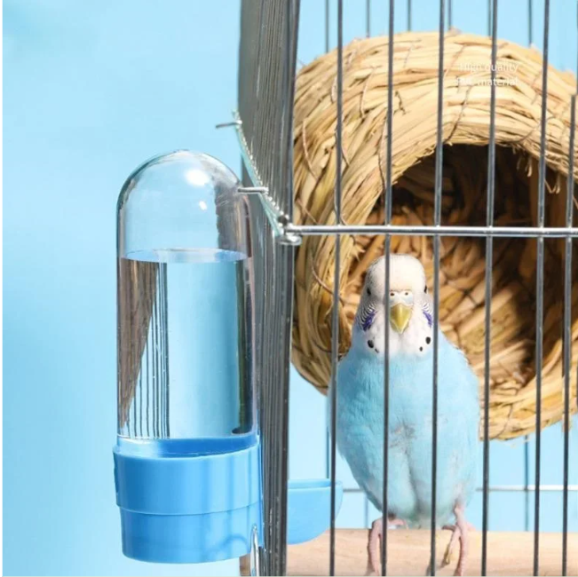 Automatische Vogel Drinkbak – Hangende Waterdispenser voor Vogelkooien, Kunststof Drink- en Voerhouder