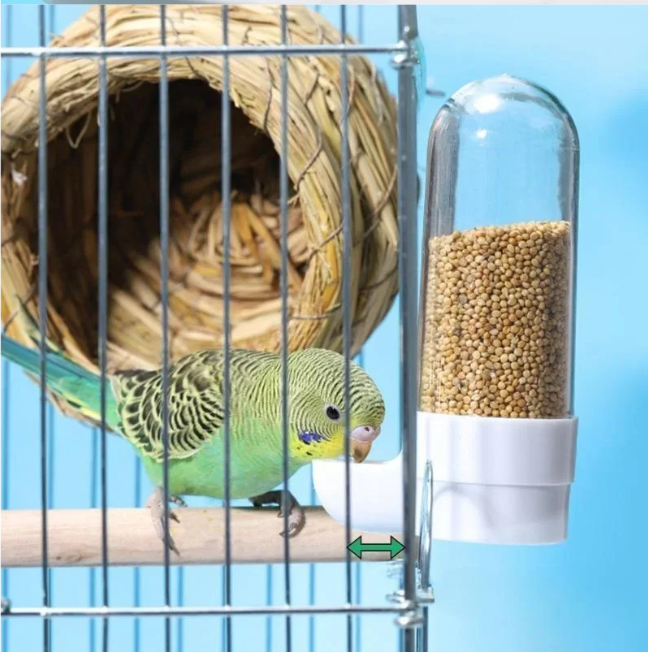 Automatische Vogel Drinkbak – Hangende Waterdispenser voor Vogelkooien, Kunststof Drink- en Voerhouder