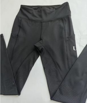 Kinderpaardrijbroek met Volledig Siliconen Zitvlak – Hoge Elasticiteit en Ademend Gebreid Materiaal