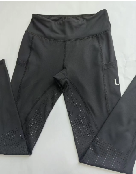 Kinderpaardrijbroek met Volledig Siliconen Zitvlak – Hoge Elasticiteit en Ademend Gebreid Materiaal