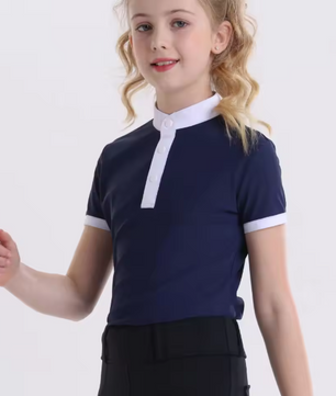 Zomer Paardensport T-shirt voor Kinderen – Sneldrogend en Hoog Elastisch