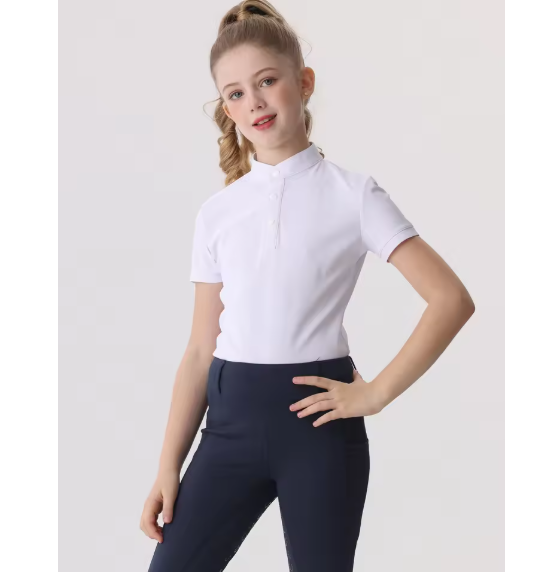 Zomer Paardensport T-shirt voor Kinderen – Sneldrogend en Hoog Elastisch