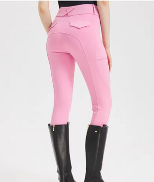 Professionele Paardrijbroek voor Dames – Siliconen Antislip Zitvlak en Hoog Elastisch