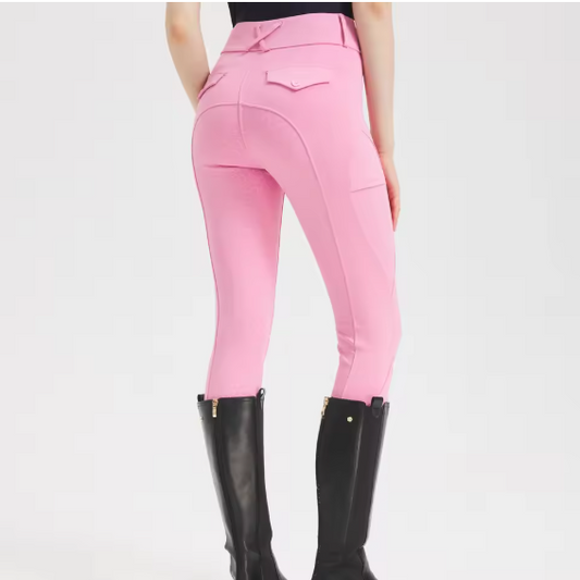 Professionele Paardrijbroek voor Dames – Siliconen Antislip Zitvlak en Hoog Elastisch