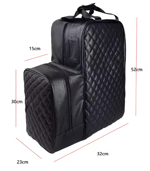 Paardensporttas met Grote Capaciteit – Slijtvast PU-Leer, Tas voor Helm, Laarzen en Uitrusting