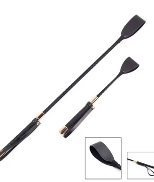 Paardrijzweep met Antislip Handvat – PU-Leren Rijzweep voor Paardensporttraining