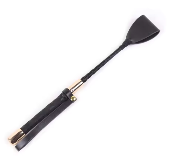 Paardrijzweep met Antislip Handvat – PU-Leren Rijzweep voor Paardensporttraining