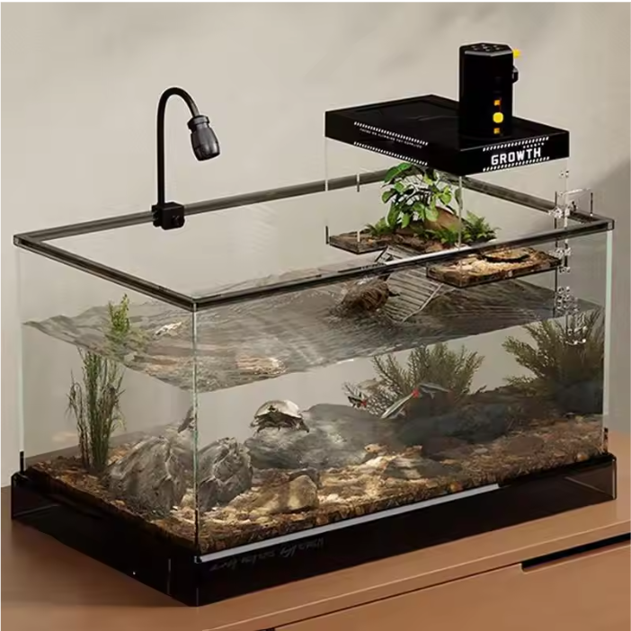 Over Tank Schildpad Basking Platform – Aquarium Rustplatform met Ramp