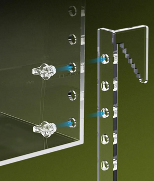 Schildpad Basking Dock – Over Tank Platform met Deksel en Anti-Slip Oprit