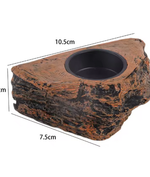 Magnetische Reptielen Voerbak – Terrarium Voer- en Waterhouder voor Glas