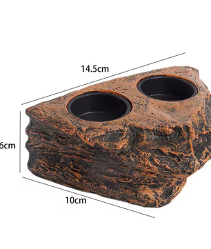 Magnetische Reptielen Voerbak – Terrarium Voer- en Waterhouder voor Glas