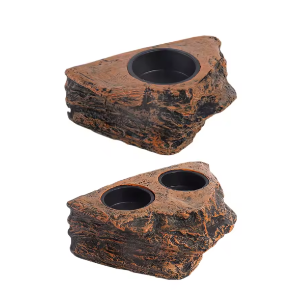 Magnetische Reptielen Voerbak – Terrarium Voer- en Waterhouder voor Glas