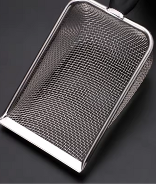 Reptielen Terrarium Schep – RVS Substraat Zeef en Schoonmaakschep