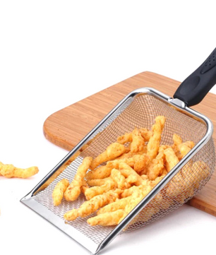 Reptielen Terrarium Schep – RVS Substraat Zeef en Schoonmaakschep