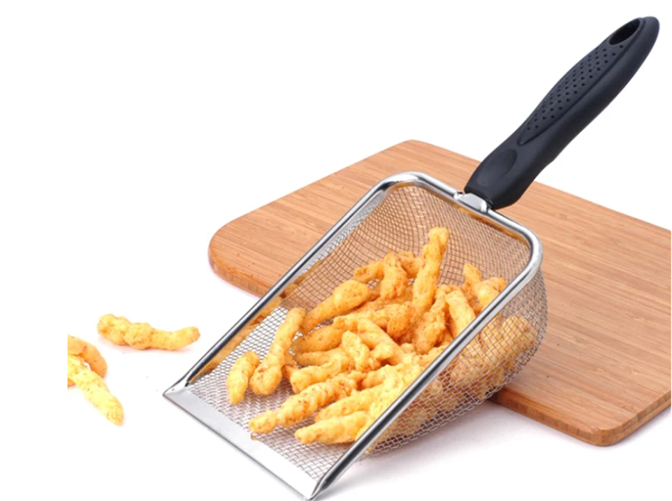 Reptielen Terrarium Schep – RVS Substraat Zeef en Schoonmaakschep