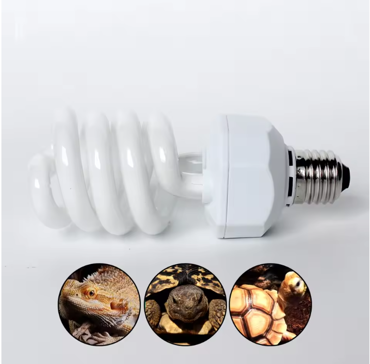 Reptielen UVB Lamp 26W – Terrarium Warmte- en Calciumlamp E27