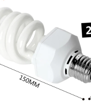 Reptielen UVB Lamp 26W – Terrarium Warmte- en Calciumlamp E27