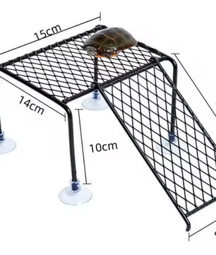 Schildpad Zonneplatform – Drijvend Rust- en Klimplatform voor Aquarium