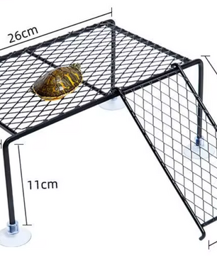 Schildpad Zonneplatform – Drijvend Rust- en Klimplatform voor Aquarium