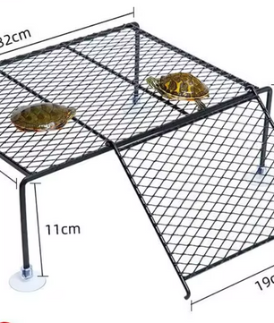 Schildpad Zonneplatform – Drijvend Rust- en Klimplatform voor Aquarium