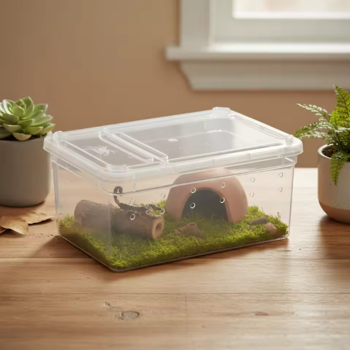 Transparante Reptielen Kweekbox – Mini Terrarium en Transportbox