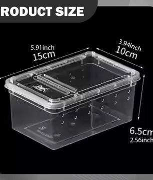 Transparante Reptielen Kweekbox – Mini Terrarium en Transportbox
