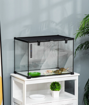 Reptielen Terrarium 50 cm – Glas en Metaal Habitat Verblijf