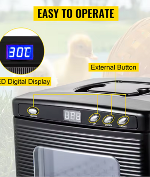 Reptielen Incubator 25L – Digitale Broedmachine met Temperatuurregeling