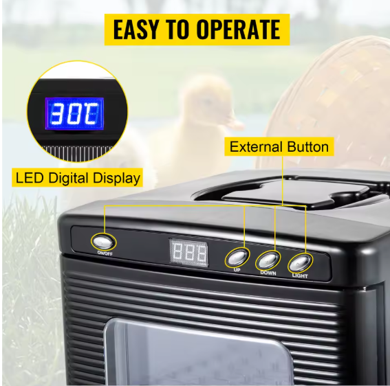 Reptielen Incubator 25L – Digitale Broedmachine met Temperatuurregeling