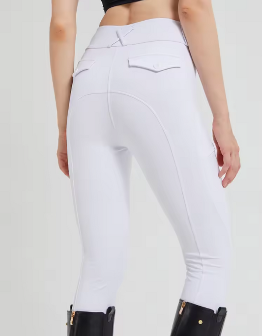 Professionele Dames Paardrijbroek – Siliconen Antislip Rijbroek met Hoge Elasticiteit