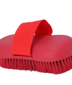 Paardenverzorgingsborstel met Zachte Haren – Antislip Borstel voor Paardenreiniging en Verzorging