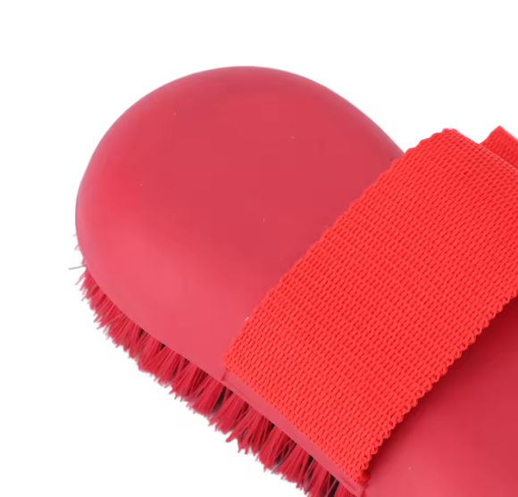 Paardenverzorgingsborstel met Zachte Haren – Antislip Borstel voor Paardenreiniging en Verzorging