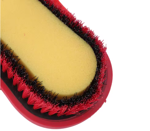Paardenverzorgingsborstel met Zachte Haren – Antislip Borstel voor Paardenreiniging en Verzorging