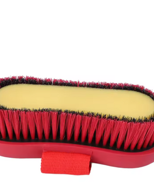 Paardenverzorgingsborstel met Zachte Haren – Antislip Borstel voor Paardenreiniging en Verzorging