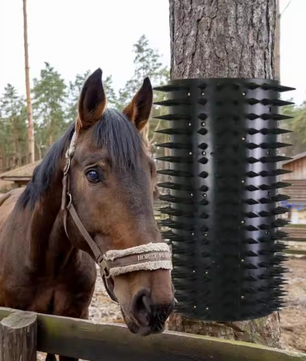 Krabborstel voor Paarden en Vee – Rubberen Massage- en Groomingborstel