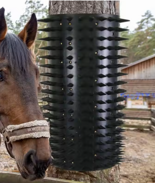 Krabborstel voor Paarden en Vee – Rubberen Massage- en Groomingborstel