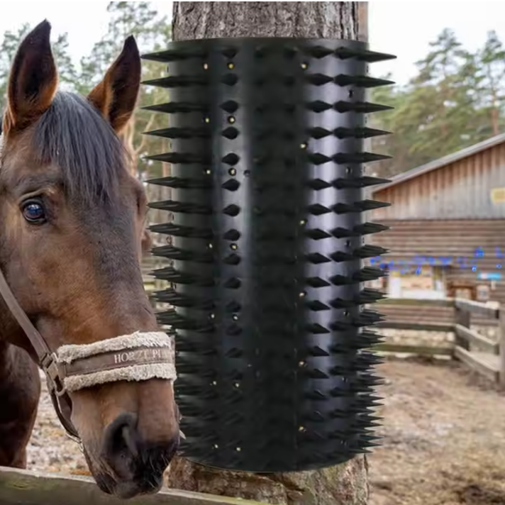 Krabborstel voor Paarden en Vee – Rubberen Massage- en Groomingborstel