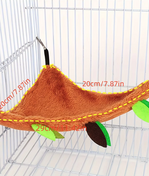 Set van 5 Hangmatten voor Hamsters en Knaagdieren – Pluche Dubbellaagse Schommel en Nest